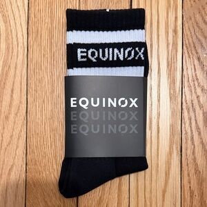 Equinox Black White unisex high Socks